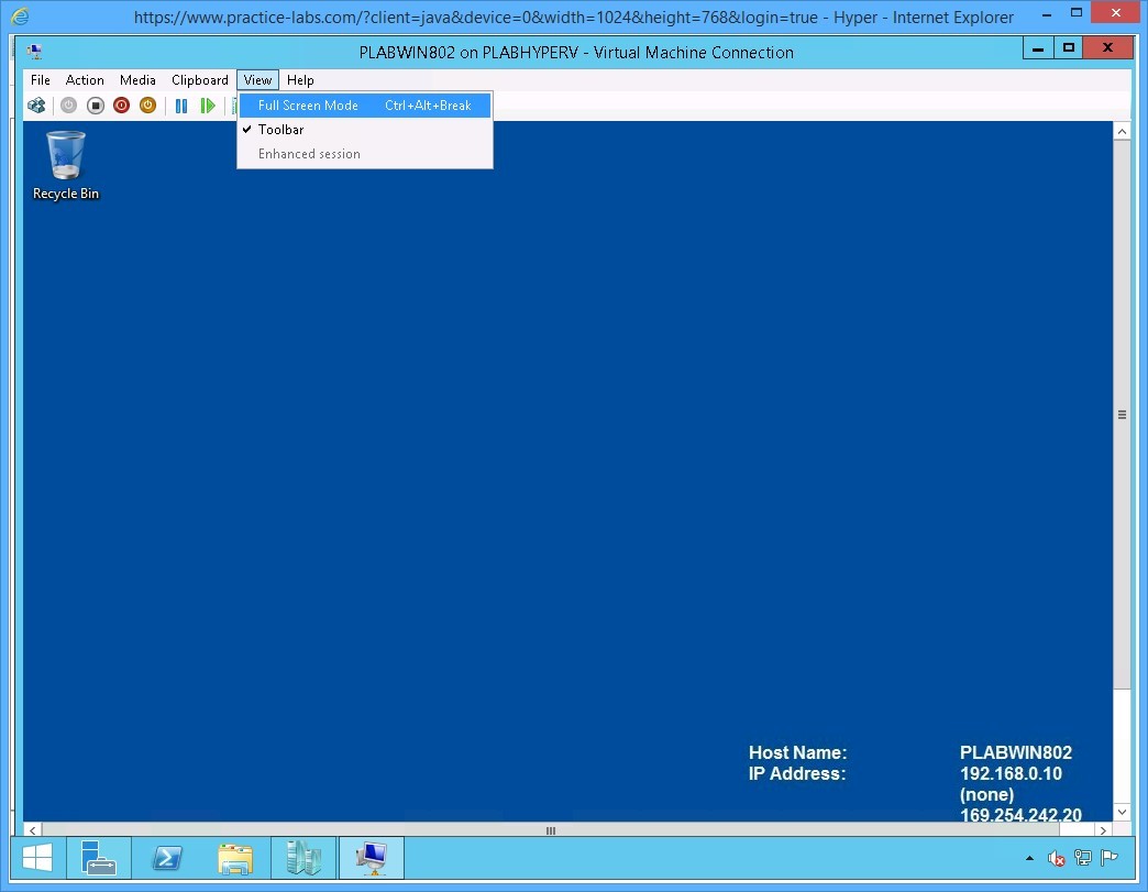 Figure 2.13 Screenshot of the device PLABHYPERV
